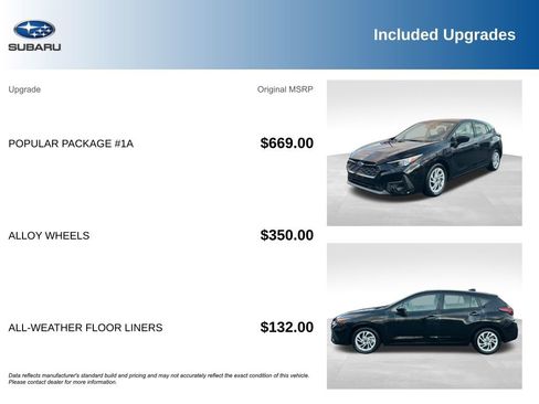 Used 2024 Subaru Impreza 2.0i w/ Popular Package #1A image 5
