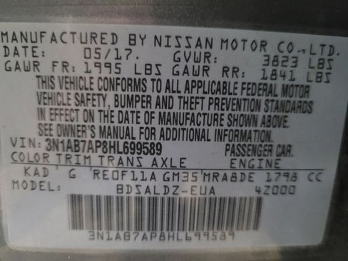 Used 2017 Nissan Sentra SV FWD image 33
