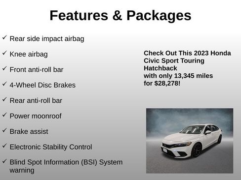 Used 2023 Honda Civic Sport Touring image 16