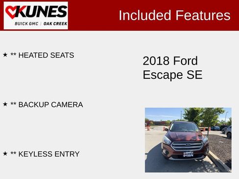 Used 2018 Ford Escape SE AWD/4WD image 2