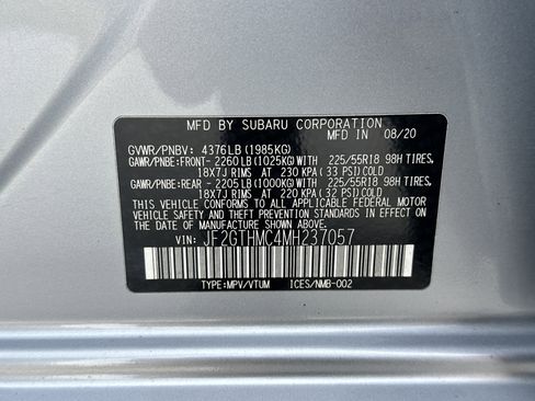 Used 2021 Subaru Crosstrek 2.5i Limited w/ Moonroof Package 1 image 37