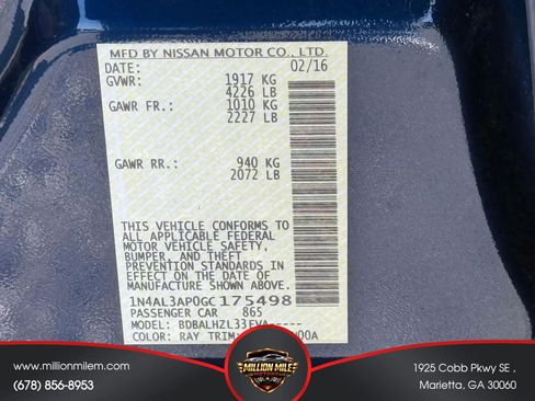 Used 2016 Nissan Altima 2.5 SR FWD image 31