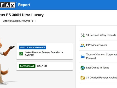 Used 2019 Lexus ES 300h Ultra Luxury w/ Accessory Package 2 FWD image 9
