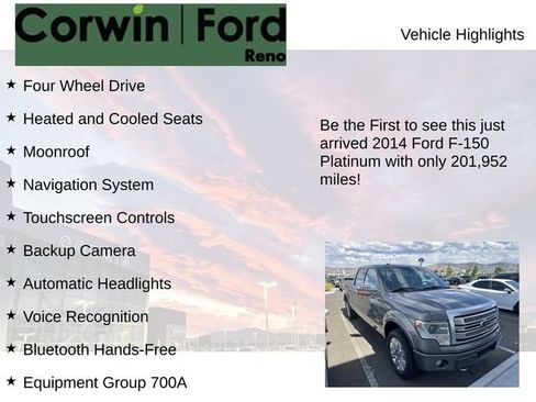 Used 2014 Ford F150 Platinum AWD/4WD image 4