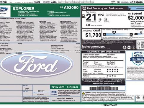 Used 2022 Ford Explorer Timberline AWD/4WD image 38