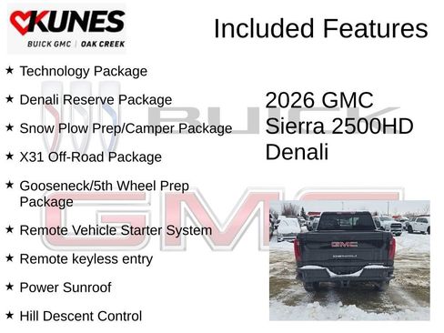 New 2026 GMC Sierra 2500 Denali w/ Denali Reserve Package image 2