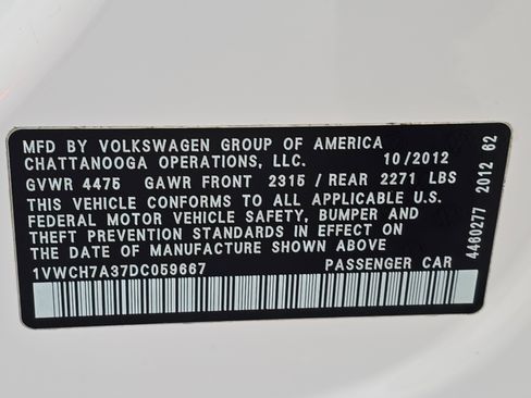 Used 2013 Volkswagen Passat 2.5 SEL Premium image 35