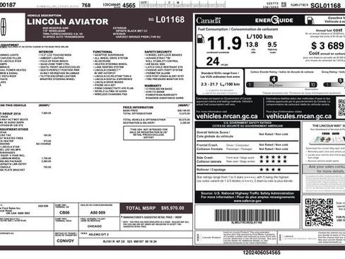 Used 2025 Lincoln Aviator Reserve w/ Equipment Group 201A AWD/4WD image 3