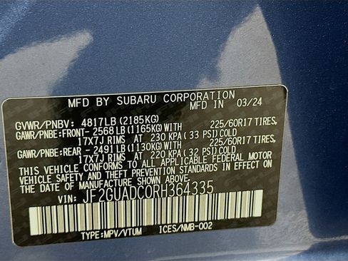 Used 2024 Subaru Crosstrek 2.0i Premium image 12