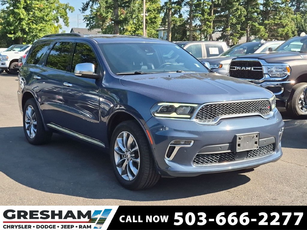 Certified 2021 Dodge Durango Citadel w/ Premium Entertainment Group AWD/4WD image 1