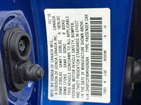 Used 2019 Honda Civic Sport image 27