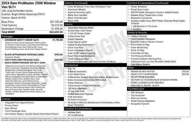 Used 2024 RAM ProMaster 2500 w/ Advanced Safety Group FWD image 17