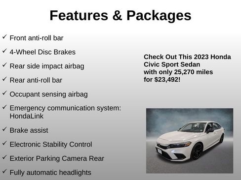 Certified 2023 Honda Civic Sport image 16