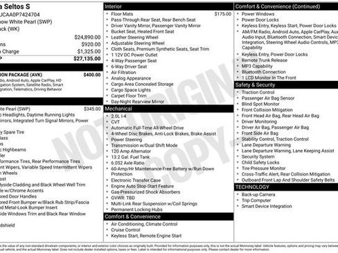Used 2023 Kia Seltos S w/ Navigation Package AWD/4WD image 14