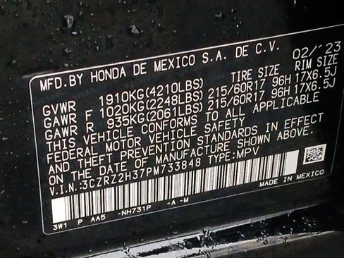 Used 2023 Honda HR-V LX image 17