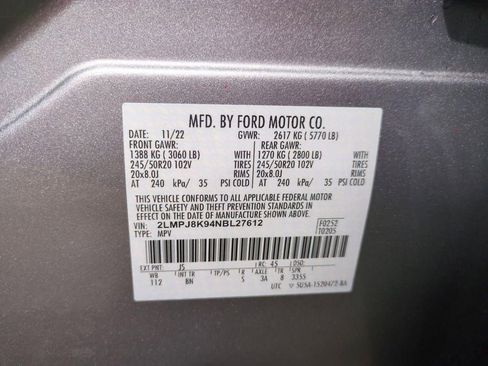 Certified 2022 Lincoln Nautilus Reserve AWD/4WD image 35