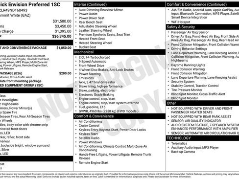 Used 2022 Buick Envision Preferred image 2