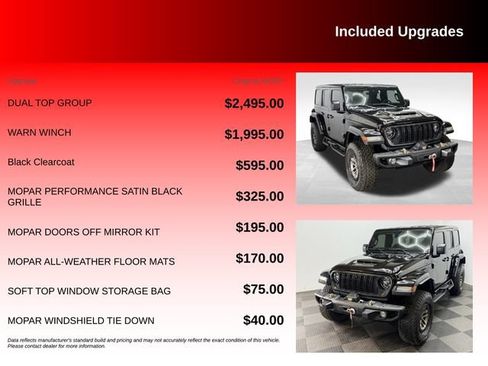 Certified 2024 Jeep Wrangler Unlimited Rubicon 392 w/ Dual Top Group AWD/4WD image 6
