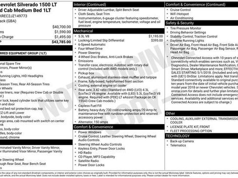 Certified 2018 Chevrolet Silverado 1500 LT AWD/4WD image 32