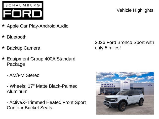 New 2026 Ford Bronco Sport Badlands w/ Bronze Package AWD/4WD image 8