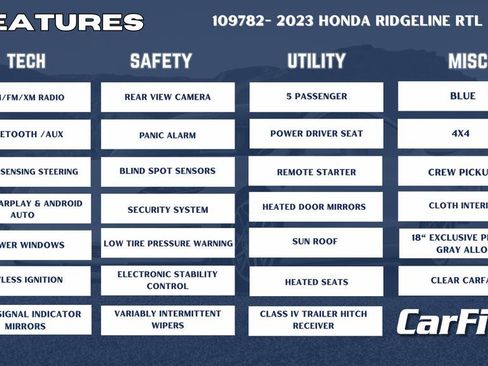 Used 2023 Honda Ridgeline RTL image 35