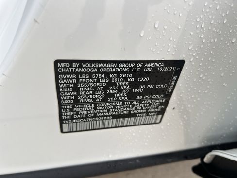 Used 2022 Volkswagen Atlas SE w/ Panoramic Sunroof Package image 33