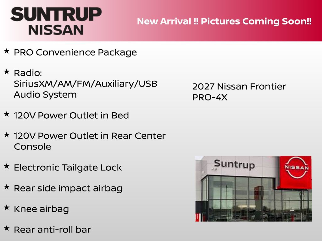 New 2027 Nissan Frontier PRO-4X AWD/4WD image 3