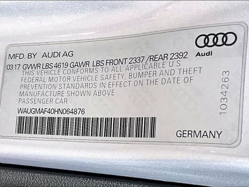 Used 2017 Audi A4 2.0T Ultra Premium w/ Convenience Package image 34