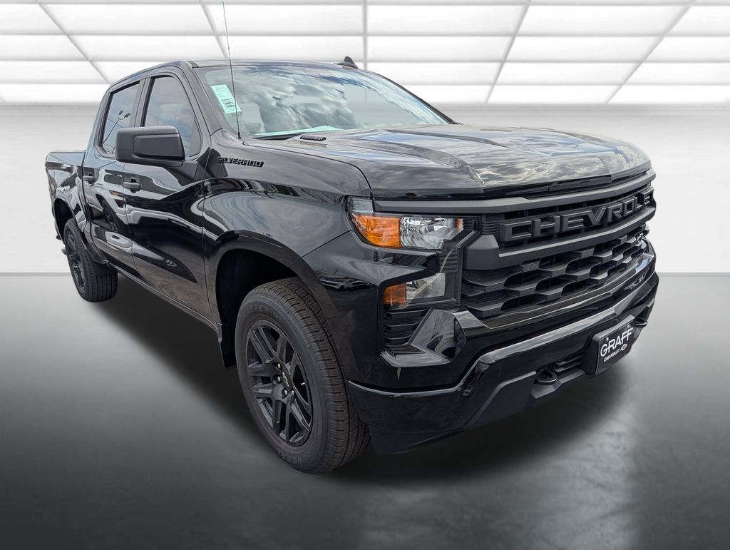 New 2026 Chevrolet Silverado 1500 Custom w/ LPO, Dark Essentials Package RWD image 1