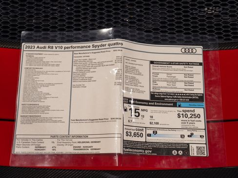 Used 2023 Audi R8 V10 performance AWD/4WD image 58