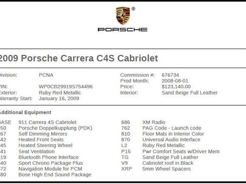 Used 2009 Porsche 911 Carrera 4S image 7