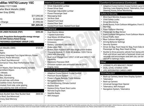New 2026 Cadillac Vistiq Luxury w/ LPO, Floor Liner Package image 43