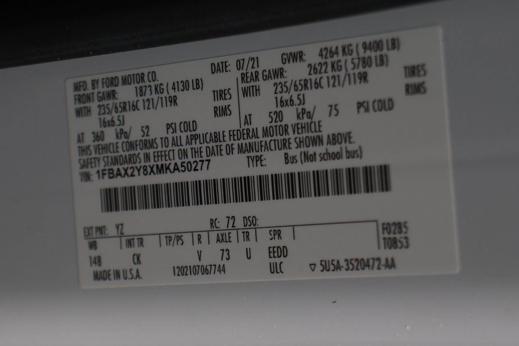 Used 2021 Ford Transit 350 XLT RWD image 44
