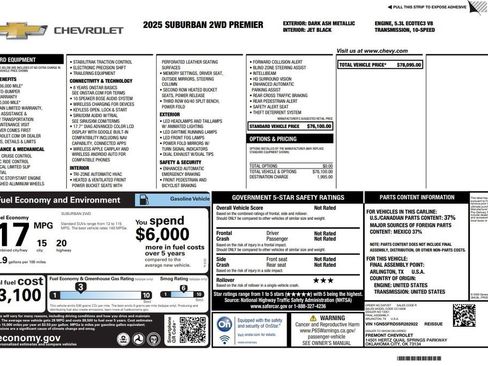 Used 2025 Chevrolet Suburban Premier image 2