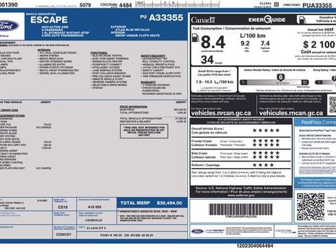 Used 2023 Ford Escape Active w/ Tech Pack #1 AWD/4WD image 5