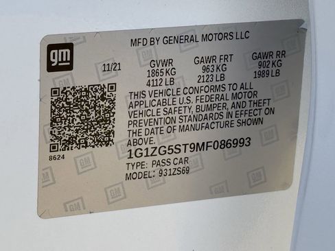 Used 2021 Chevrolet Malibu RS w/ LPO, Floor Liner Package image 26