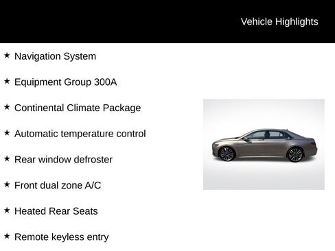 Used 2018 Lincoln Continental Reserve w/ Continental Climate Package image 5