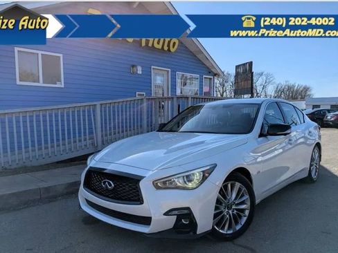 Used 2021 INFINITI Q50 Luxe w/ Seat & Sound Package image 1