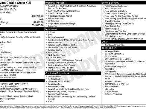 Certified 2026 Toyota Corolla Cross XLE FWD image 32