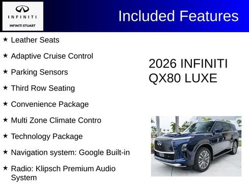 Certified 2026 INFINITI QX80 Luxe w/ Cargo Package AWD/4WD image 4