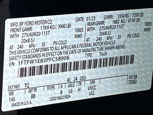 Used 2023 Ford F150 Lariat w/ Equipment Group 502A High AWD/4WD image 33