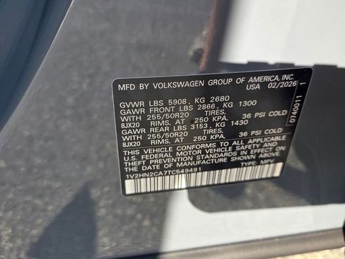 New 2026 Volkswagen Atlas SE image 21