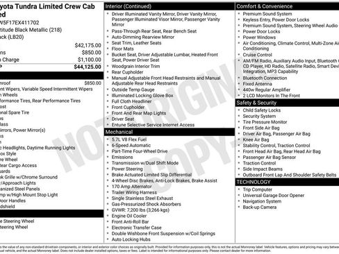 Used 2014 Toyota Tundra Limited AWD/4WD image 1
