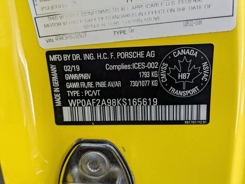 Certified 2019 Porsche 911 GT3 RS w/ Weissach Package image 25