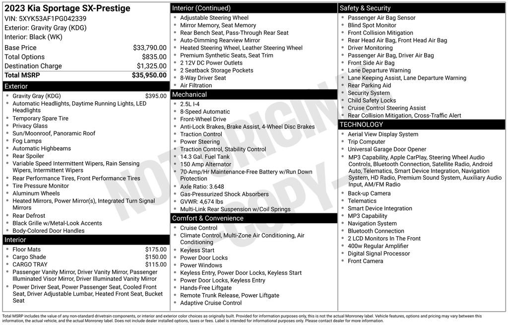 Used 2023 Kia Sportage SX FWD image 39