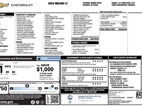Used 2024 Chevrolet Malibu LT image 4