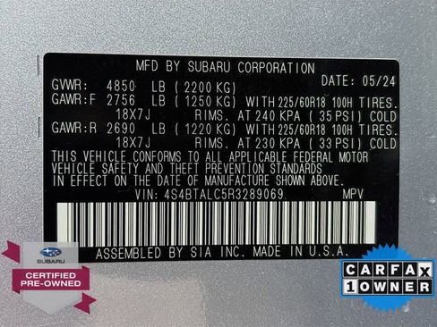 Certified 2024 Subaru Outback Onyx Edition image 33