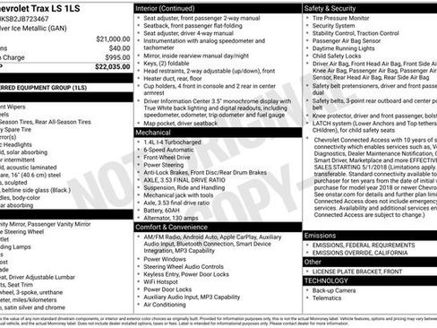 Used 2018 Chevrolet Trax LS image 35