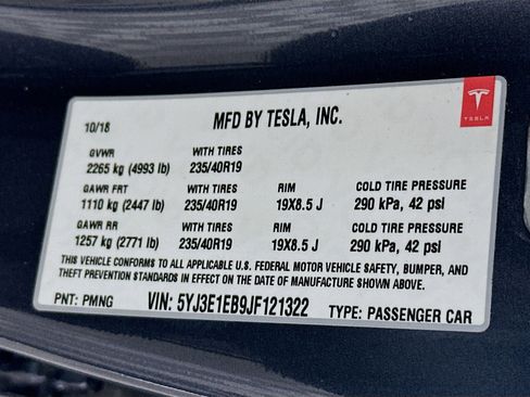 Used 2018 Tesla Model 3 Long Range AWD/4WD image 12