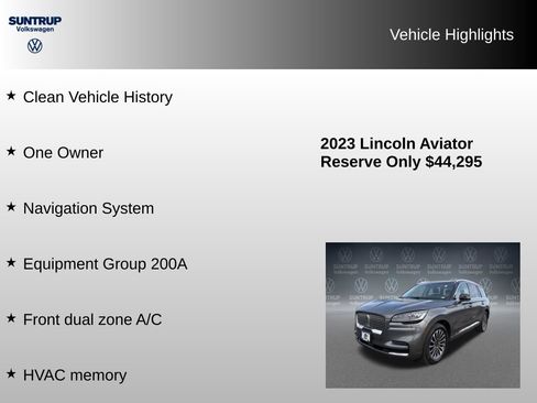 Used 2023 Lincoln Aviator Reserve AWD/4WD image 8